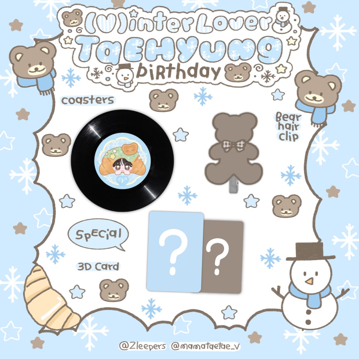 Zleepers's tweet photo. ⁺◟🧸(𝐕)𝐢𝐧𝐭𝐞𝐫 𝐋𝐨𝐯𝐞𝐫❄️♡

꒰ giveaway for taehyung birthday ꒱

🥨 coaster 
🥨 bear hair clip
🥨 Special : 3D card 𓂃ꕤ 

ꕀ🍰cafe : 𝙑’𝙨 𝘼𝙧𝙩 𝙍𝙖𝙙𝙞𝙤 𝙇𝙤𝙪𝙣𝙜𝙚🎷
ꕀ🍰round : 4 

◡̈ ⑅ Present by : @Zleepers / @mamataetae_V 

#V
#HAPPYTAEHYUNGDAY 
#HappyBirthdayTaehyung
#VsArtRadioLounge