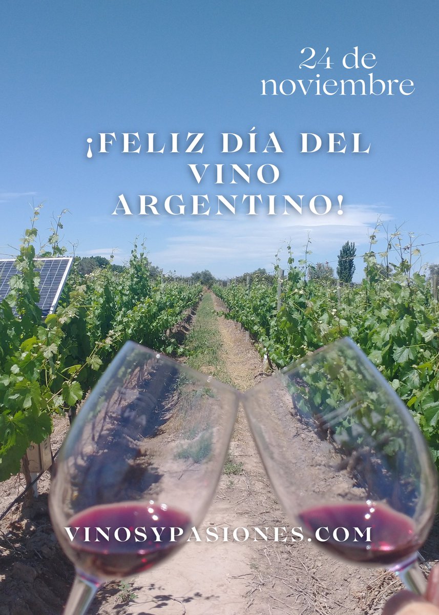 Hoy celebramos el Día del Vino Argentino: orgullo nacional, cultura en cada copa y una historia que sigue enamorando al mundo. 🍷🇦🇷 #DíaDelVinoArgentino
