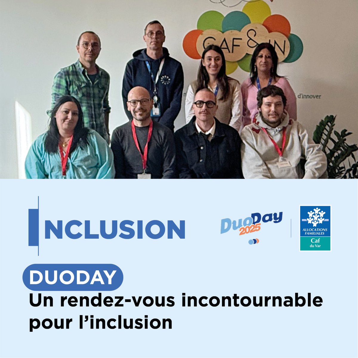 [DUODAY] Apprendre les uns des autres 🫂

À la Caf du Var, 10,67 % de nos collaborateurs sont en situation de handicap.
Pour le #Duoday2025, Benjamin, Axel, Sandra et Edouardo ont découvert nos métiers.
Une expérience riche d’inclusion et d’ouverture 🙏

#SEEPH2025