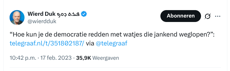 Goed punt.