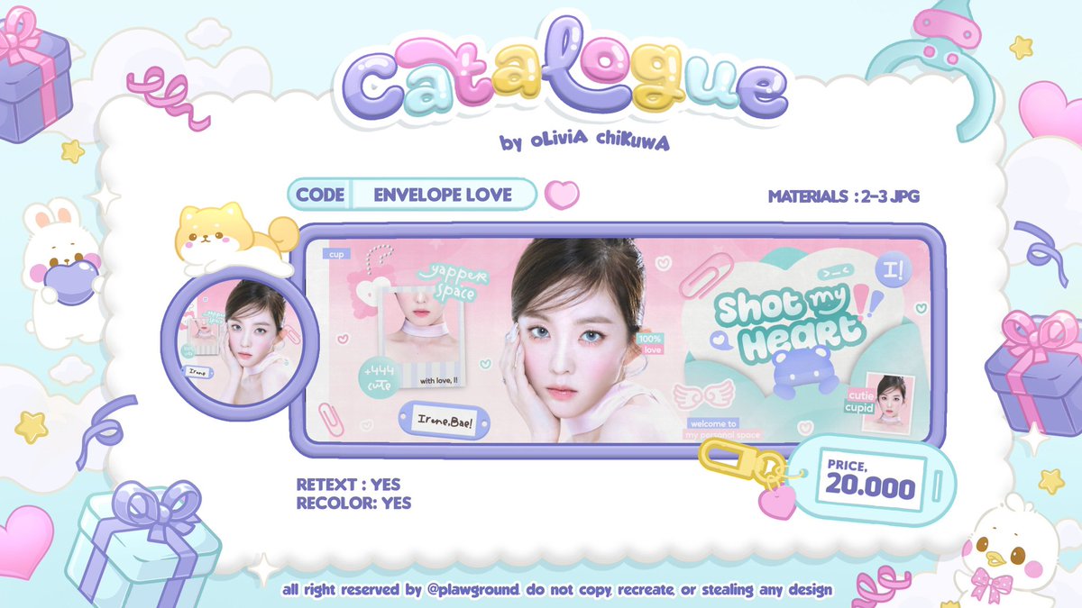 plawground's tweet image. testung 1,2,3 duar!! 
repost is appreciated 😋

🅾️spek time! 🕘 #olipospek
oLiviA chiKuwA membawa 2 layout baru yang bernama &quot;my melody&quot; &amp;amp; &quot;envelope love&quot; &amp;amp; aku sekaligus optip juga! 

jika ada kesamaan dengan BA lain mohon DM aku dengan kalimat baik ia 🥹🫶🏻

#zonauang #zonaba