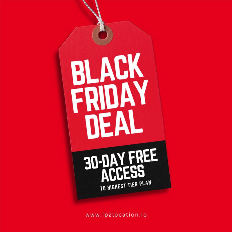 ip2location's tweet image. 🚨 BFCM Deal!

Get 30 days FREE access to IP2Location.io’s highest plan, no credit card needed!

Accurate IP data. Easy API. Limited time.👇
ip2location.io/black-friday-c…

Offer Period: Nov 24 – Dec 5, 2025

#BlackFriday  #IPdata #API