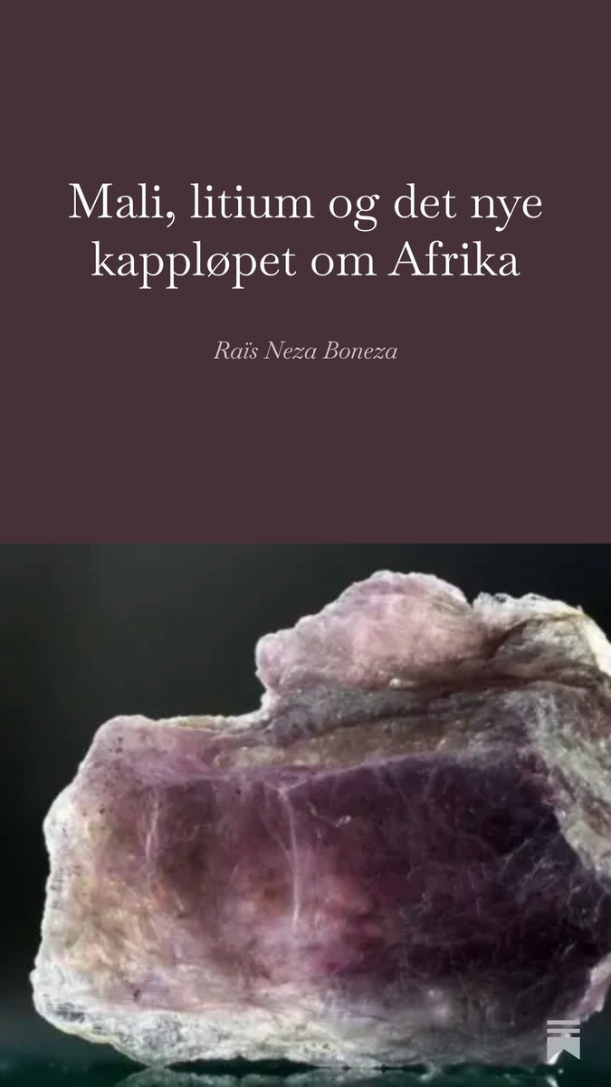 RaisNezaBoneza's tweet photo. Mali, Lithium, and the New Scramble for Africa https://t.co/yWCaAaljK0 https://t.co/5YaHTywFTx