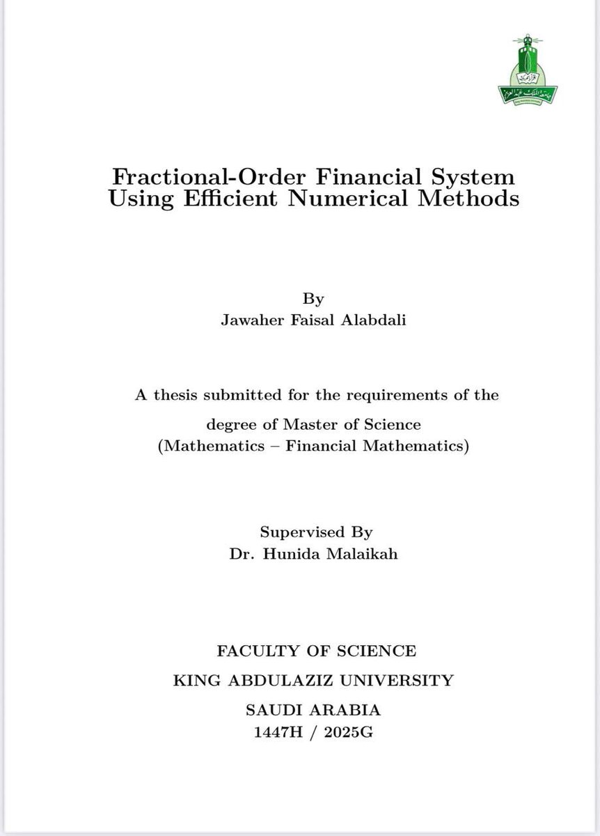 يهنىء قسم الرياضيات الطالبة جواهر فيصل حسين العبدلي لاجتيازها مناقشة رسالة الماجستير كما يشكر لجنة المناقشة المكونة من د. أنوار حسن المعلم ممتحناً خارجياً و د. دعاء عبدالرؤوف قاروت ممتحناً داخلياً ومشرفة الطالبة د. هنيده محمد ملائكه على الإنجاز.