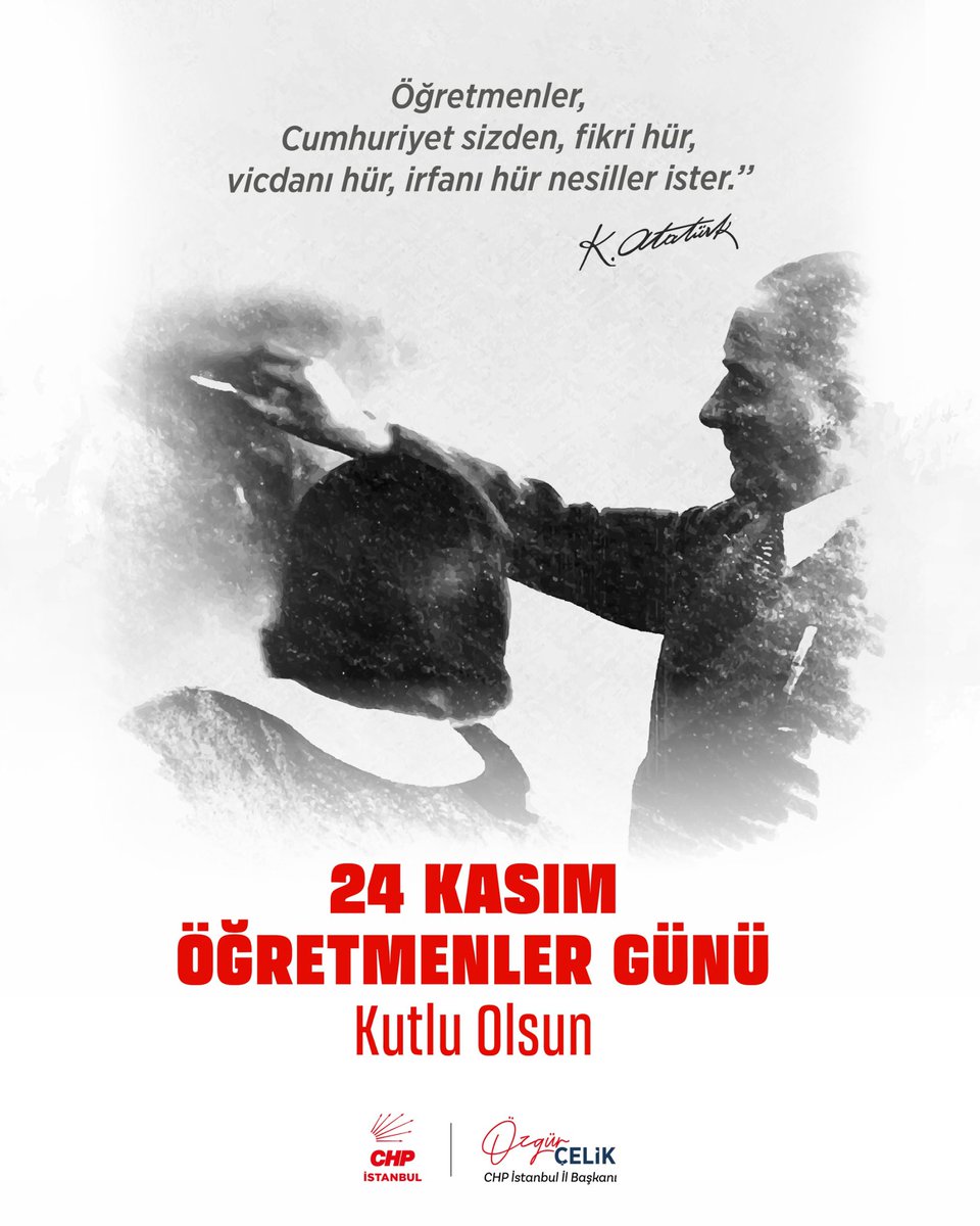 Bir öğretmen babanın evladı olarak, emeğin, sabrın ve bir çocuğun hayatını değiştirme gücünün ne olduğunu çok küçük yaşta öğrendim.

Eğitim hayatım boyunca, umudumu büyüten, yolumu aydınlatan hep öğretmenlerim oldu.

Başöğretmenimiz Mustafa Kemal Atatürk’ün izinde, Cumhuriyet’in