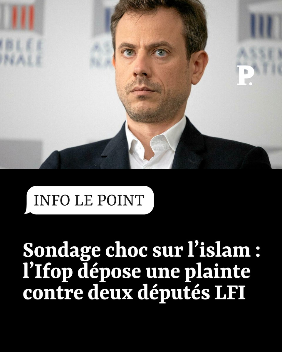 LePoint's tweet image. 🔴 INFO LE POINT L’étude sur le rapport des musulmans à l’islam politique déclenche une onde de choc. Accusé d’avoir exposé des journalistes, le député LFI Paul Vannier fait l’objet d’une pluie de plaintes.

Par @GeWoessner avec @ErwanSeznec 
➡️ l.lepoint.fr/ZQ1