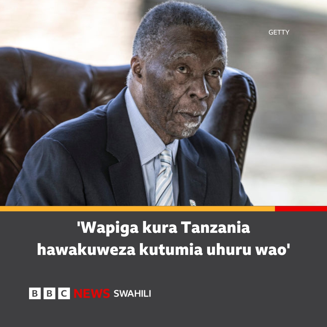 bbcswahili's tweet image. Tanzania inahitaji mwanzo mpya haraka – Taasisi ya Thabo Mbeki
bbc.in/4oa5Cpl