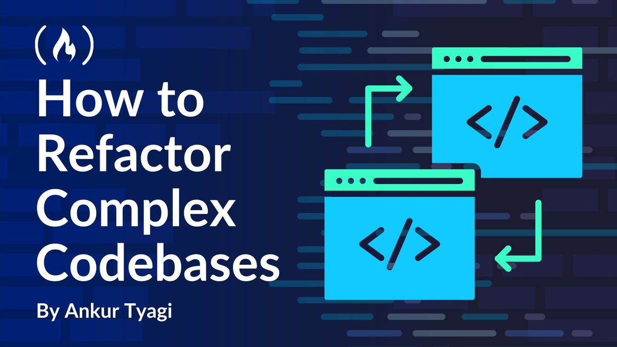 freeCodeCamp's tweet image. If you think about refactoring your codebase, what comes to mind? Fear? Annoyance? A sense of overwhelm?

Well, don&apos;t worry - here, @TheAnkurTyagi walks you through some helpful ways to refactor complex codebases.

You&apos;ll learn about isolating issues, breaking down monolithic…