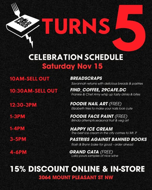 ForkBold27550's tweet photo. you asked for our birthday menu of activities…here it is. can’t wait to see you tomorrow at 3064 Mt. Pleasant St NW for a fun-filled, delicious day of celebration. https://t.co/FAY8849BWK