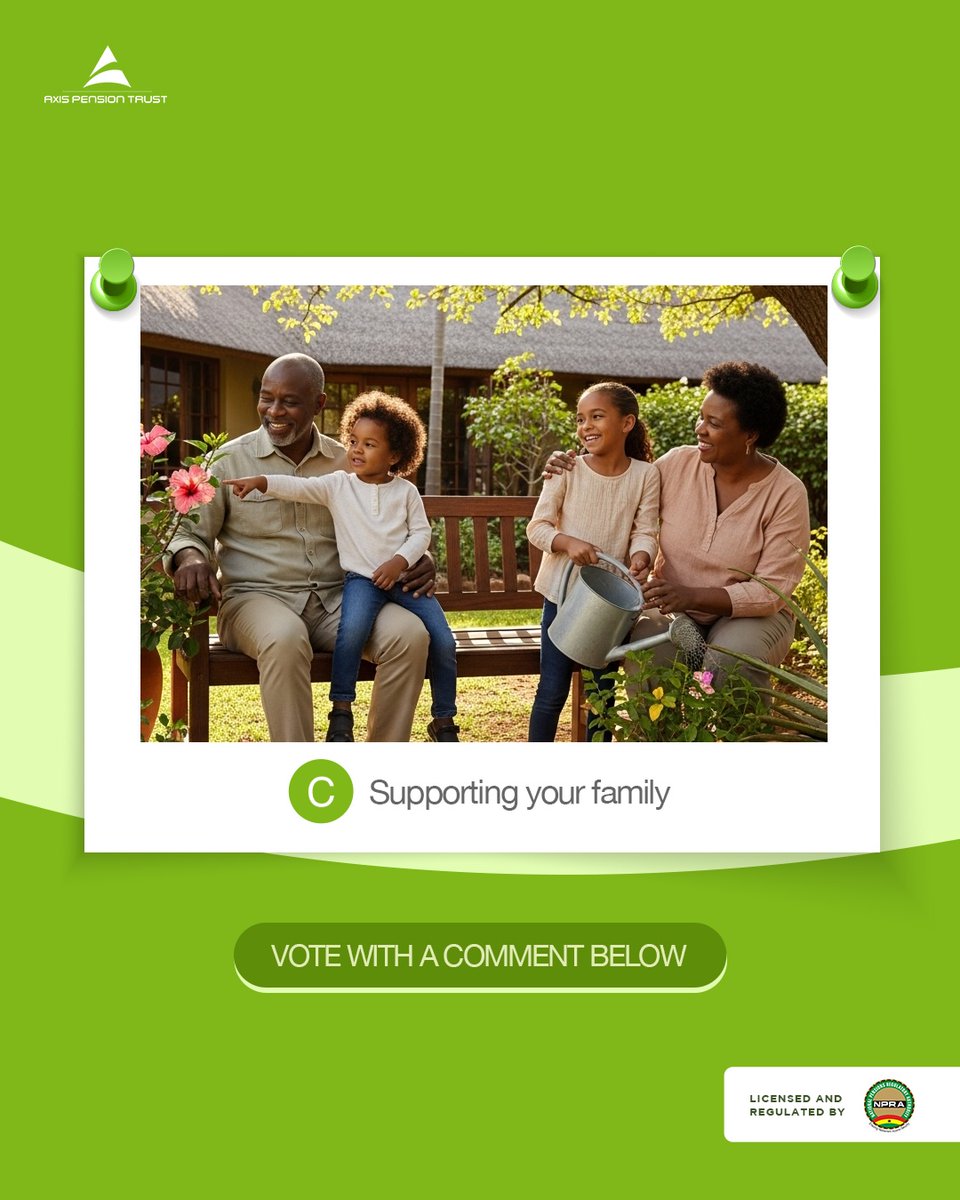 Picture your retirement:

A. Beach villa &amp; books  
B. Business empire  
C. Supporting your family

Comment your letter!
No matter the dream, partner with Axis Pension Trust help make it a reality.

🔗 axispension.com/futureme