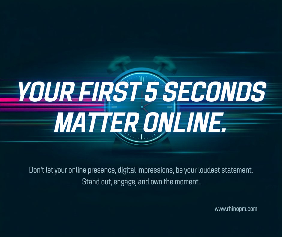 rhinopm's tweet image. Your homepage speaks before you do in just 5 seconds.

Do you think yours sends the right message?

Drop a 𝗬𝗘𝗦 and let’s talk about it. 👇

#WebDesignTips #DigitalPresence #RhinoWebStudios