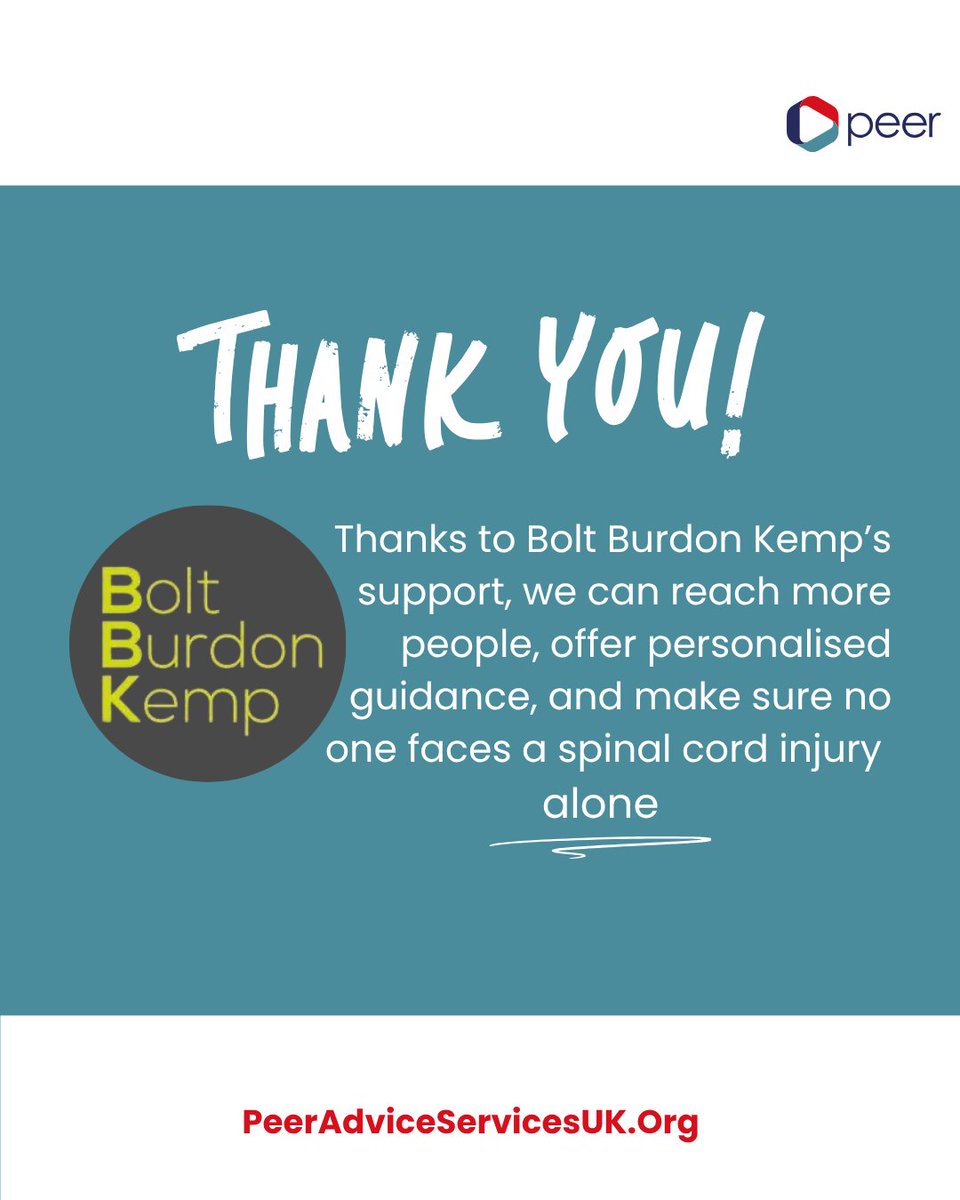 uk_peer's tweet image. A huge thank you to Bolt Burdon Kemp for supporting PAS UK 🙌 Lee shares his journey from military service to founding PAS on the BBK Free Speech Podcast: “From Service to Support” 🎙️ Listen here: 👉 peeradviceservicesuk.org #PodcastFeature #PASUK #SpinalInjurySupport