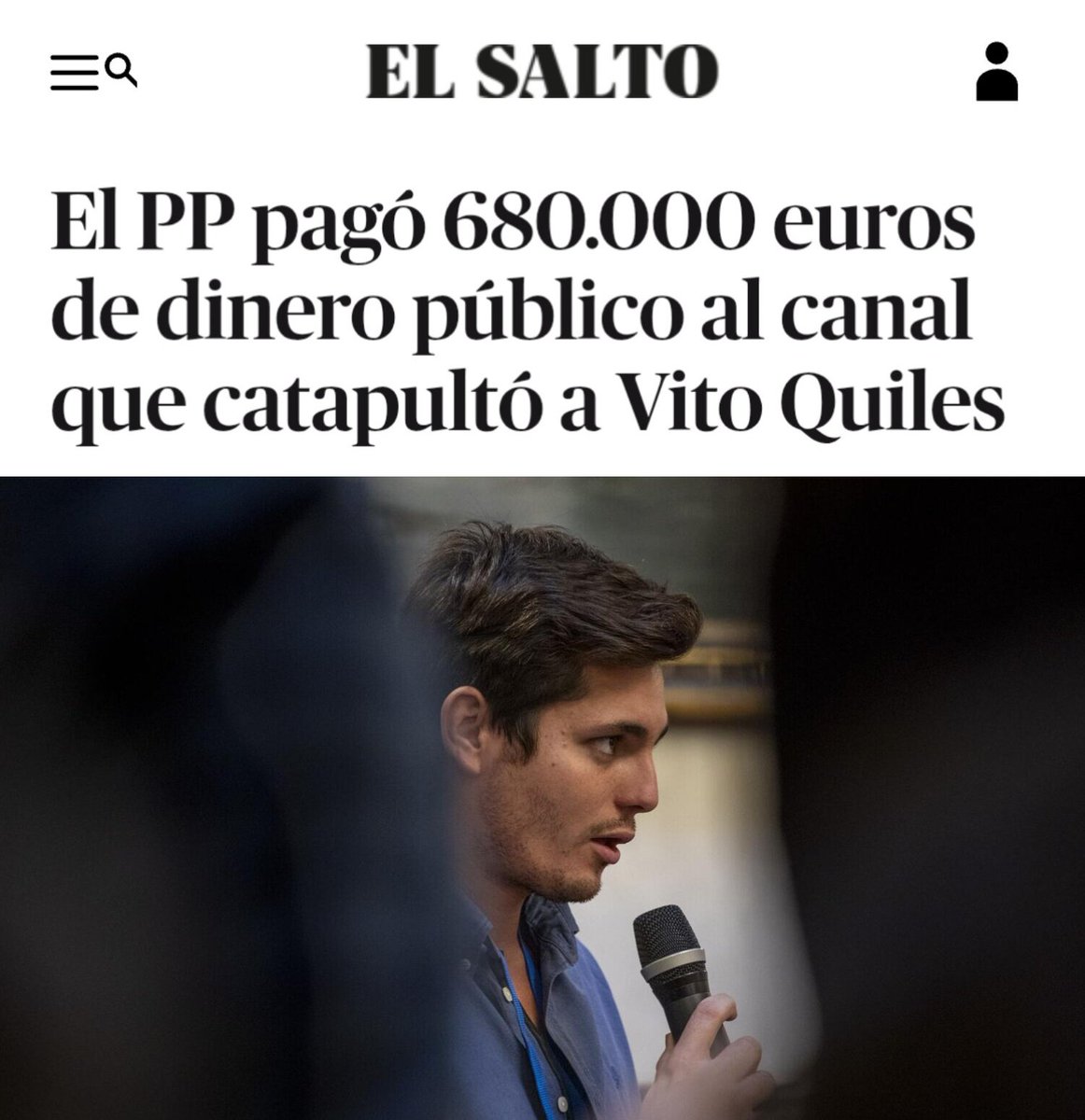 Podemos_Galicia's tweet image. Feijóo utilizou diñeiro público para impulsar a maquinaria de desinformación de Vito Quiles. É urxente auditar e controlar os recursos que as administracións públicas destinan á comunicación institucional: non poden servir para financiar a xira dos fascistas polo Estado español.