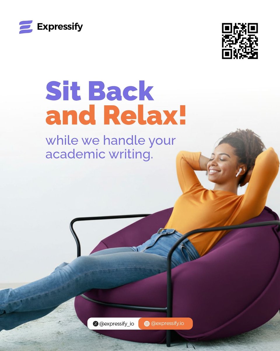 expressify_io's tweet image. Sit back, breathe, and let Expressify handle the heavy lifting.
Your essays, reports, and research deserve expert hands — and you deserve peace of mind. ✨
Relax… we’ve got your academic writing handled.

#expressify #academicwritinghelp #studentlife #nigerianstudents #ukstudent