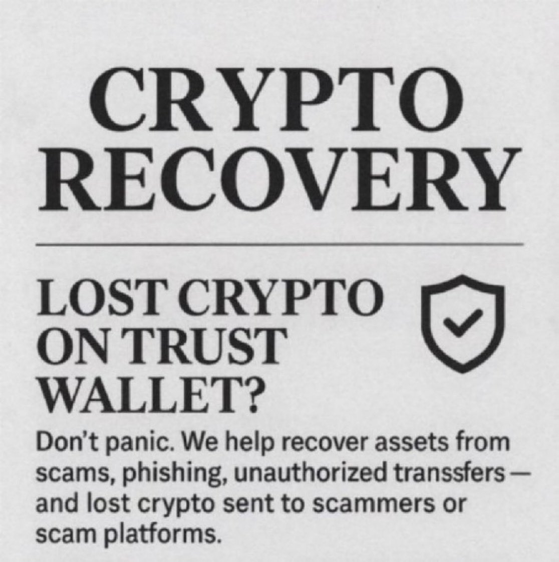 blocktracehelp1's tweet image. 🚨 Lost your USDT, BTC, BNB, or USDC? 😱 Don’t stress—there’s hope! Our expert team is here to help you reclaim your crypto assets. 💪💼 Shoot us a message, and let’s get you back on track!#CryptoRecovery #BlockchainSupport #DigitalAssets