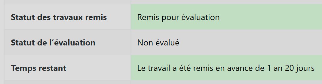 c important de s'avancer sur ses devoirs ☝️