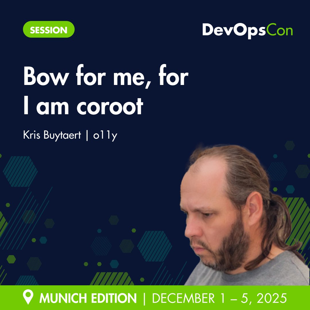 devops_con's tweet image. 📢 7 days to #DevOpsCon Munich!
Top sessions to catch:

• @KrisBuytaert on #PlatformEngineering (10-yr retrospective)
• @PK_Koch on Terraform IaC
• Kris Buytaert on Coroot (tool-deep dive) on Apache2 + eBPF monitoring

⚠️Don&apos;t miss it: f.mtr.cool/zctgnstqij