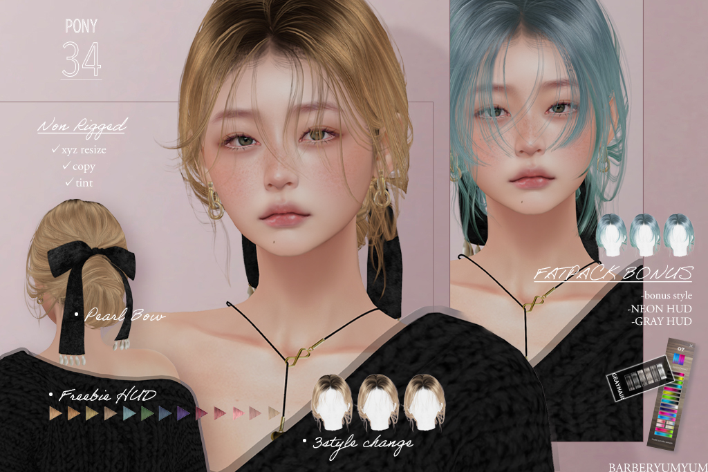 barberyumyumP34 @ The Fifty event!
❄GIVEAWAY❄
① Please follow me
② Share &amp; like this post
③ Comment your in-world name

You can join from anywhere.
♥ flickr.com/photos/1247392…
♥ primfeed.com/toraji.voom
♥ facebook.com/voom.toraji

I hope you enjoy it!