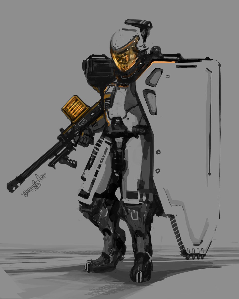 Main battle suit sketch 
#イラスト