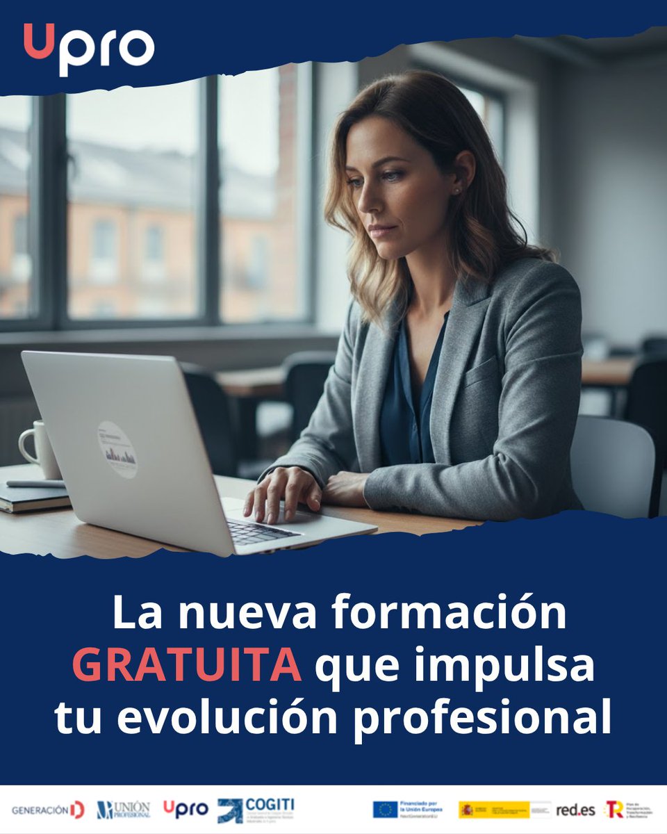 UAITIE's tweet image. 🚀 Programa UPRO: impulsa tu evolución profesional💻 Formación práctica, flexible y con tutoría personalizada.
🎯 Enfoque en transformación digital, innovación y sostenibilidad.
🎓 Totalmente gratuita, al estar subvencionada con fondos europeos.🔗upro.es