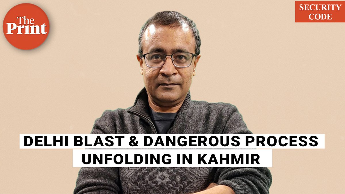 ThePrintIndia's tweet image. &apos;Delhi blast shows Kashmir’s new-generation jihadis want to attack India’s heartland&apos;- Watch ThePrint #SecurityCode with Praveen Swami @praveenswami 

youtu.be/2GTCO3hxQys