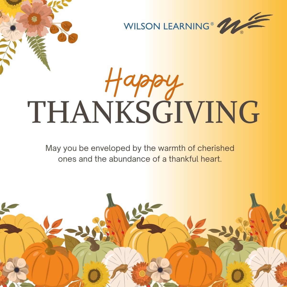 WilsonLearning's tweet image. This Thanksgiving, we’re grateful for the leaders, learners, and partners who make our mission possible. Thank you for growing with us.

#Thanksgiving #Learning #Growing #Training