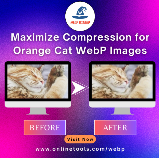 WebpWizard's tweet image. Significantly reduce the file size of your orange cat image while keeping key details intact.  
Try our tool - onlinetools.com/webp/compress-… 
#browserling #WebP #ImageCompression #WebDesign #explorepage #WebOptimization #mindset #DigitalMarketing #OnlineTools #LA28 #IndustryHBO