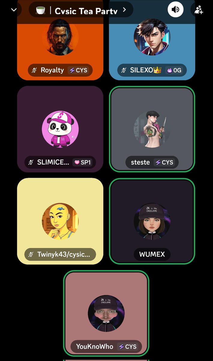 We’re just chilling at the Cysic Tea Party 
Community vibes, good people, and pure zk energy.
<a href="/cysic_xyz/">Cysic</a> fam always active, always connected.