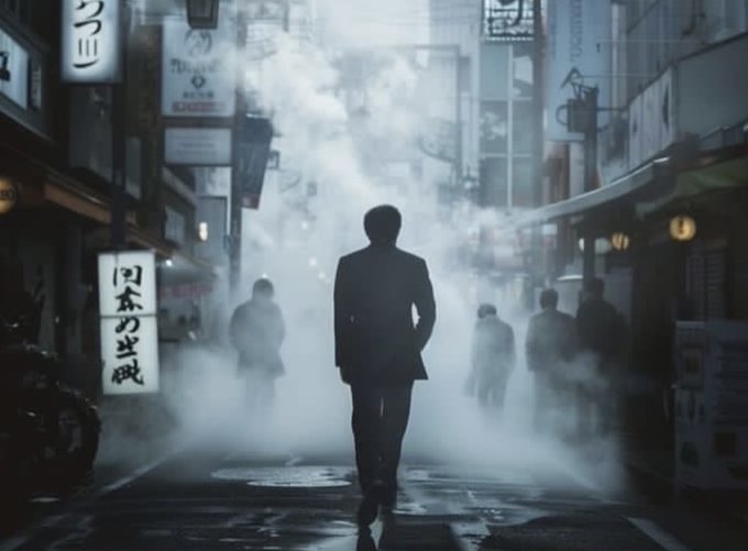 Rainmaker1973's tweet image. In Japan, Jōhatsu ( 蒸発) refers to people who disappear due to pressures like failed marriages, debt, and job loss. 

They abandon their lives and live anonymously off the grid. Specialized companies, called &quot;night movers&quot;, assist them in vanishing completely.