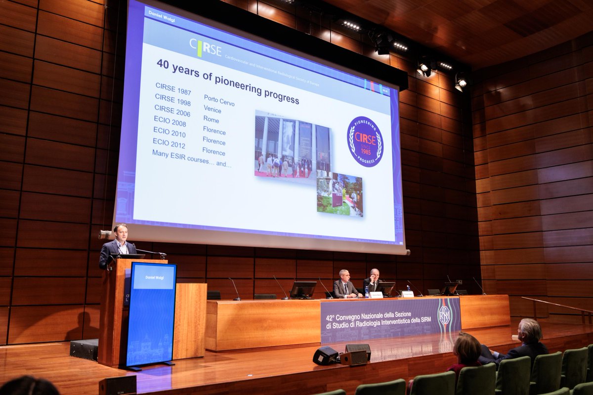cirsesociety's tweet photo. CIRSE President Philippe Pereira, Past President Christoph Binkert, Treasurer Laura Crocetti, &amp; Executive Director Daniel Waigl travelled to Turin for #ICIR2025, where they delivered a special session dedicated to CIRSE. 

Lectures from #ICIR will be added to the CIRSE Library! https://t.co/xp45yMh9Hy