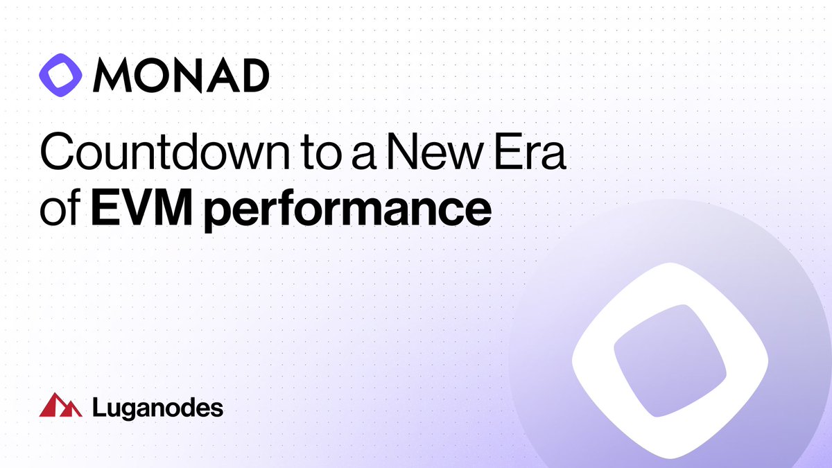 1/
<a href="/monad/">Monad (mainnet arc)</a> mainnet is just hours away, and the hype keeps building up.

This is one of the most exciting L1 launches of 2025 and Luganodes is locked in with day one validator support. The countdown is on. ⏱️