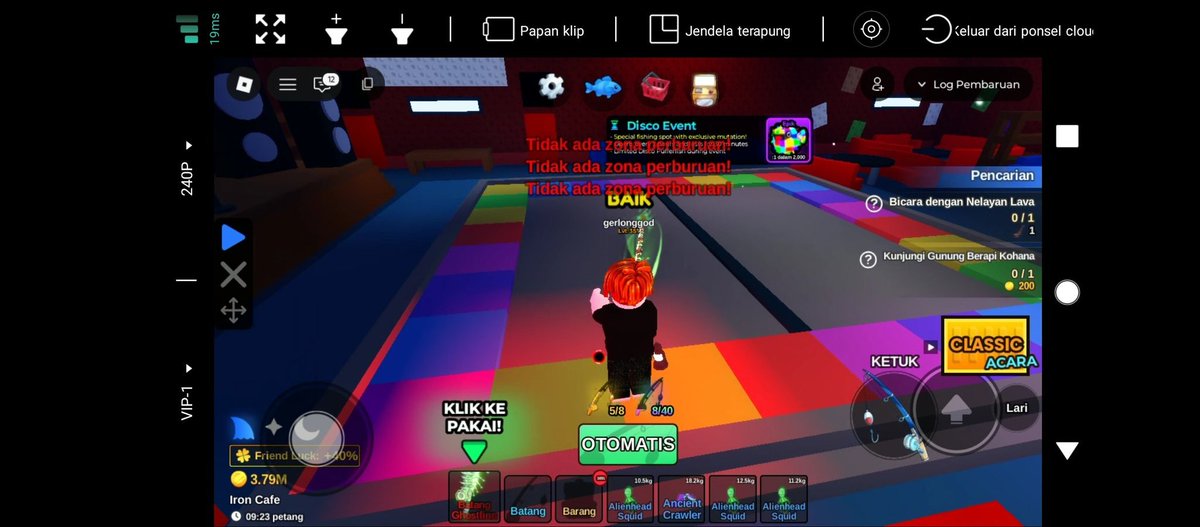 setan, pada pamer bloodwhale gw malah mancing beton