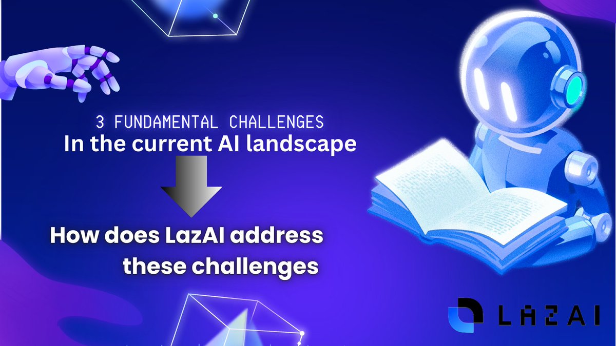 DeFi_Meds's tweet image. The current AI landscape has three big problems: unclear ownership, no traceability, and broken payments.
@LazAINetwork tackles all three at the root.

1️⃣ Ownership is messy ➛ LazAI makes it transparent.
Today, nobody really knows who owns which dataset, model weight, or agent…