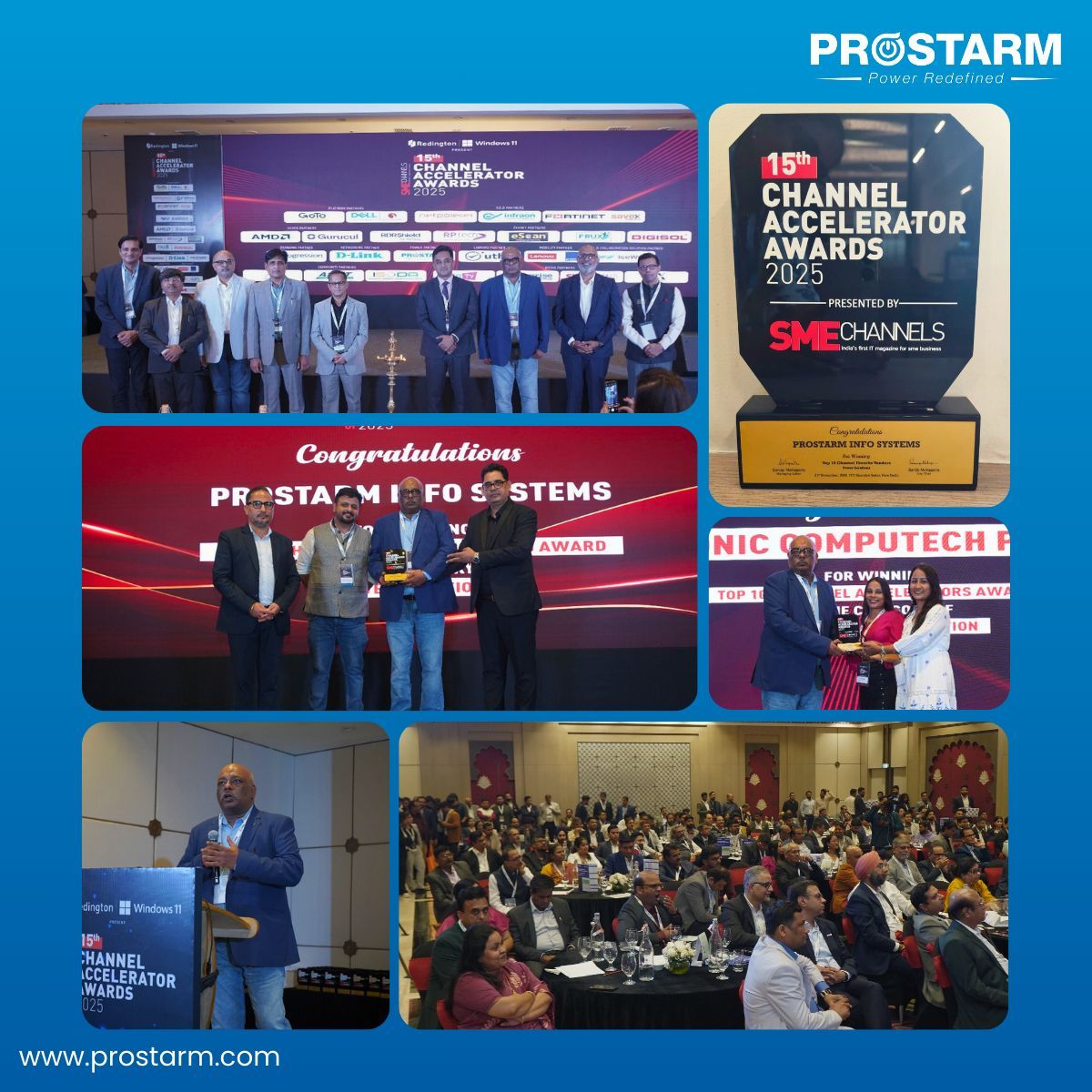 prostarm_india's tweet image. #PROSTARM Triumphs! 🎉 We won the Top 10 Channel Accelerators: Power Solutions Vendor Award at the 15th Channel Accelerator Awards 2025 by SME Channels! Huge thanks to our dedicated partners! 🤝 #ChannelAcceleratorAwards #PowerSolutions #Partnership