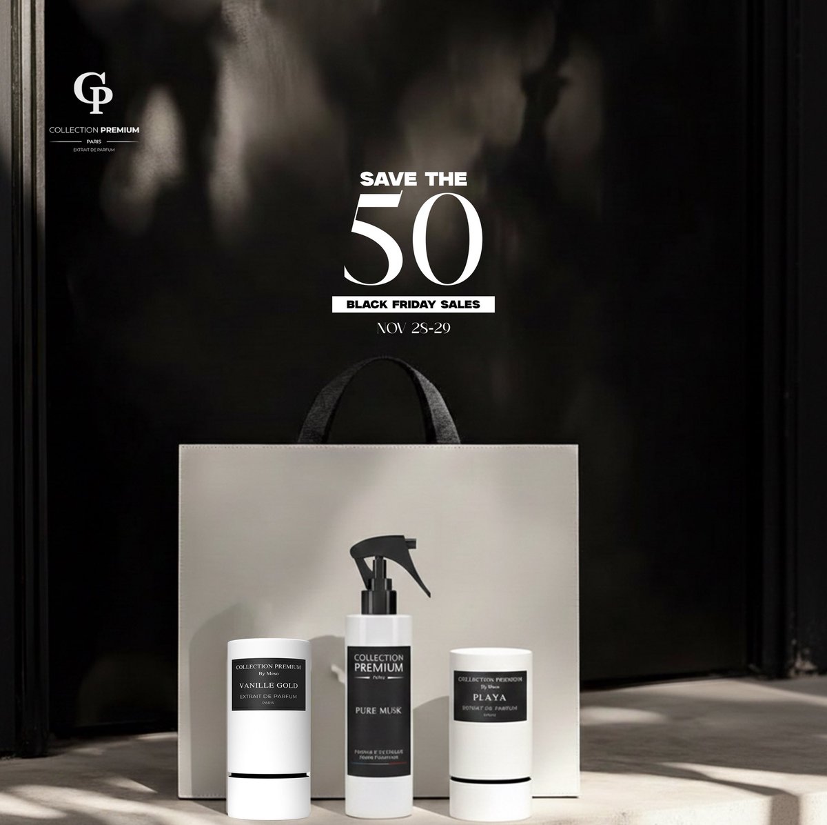 Black Friday is here! Enjoy GH₵50 off selected Collection Premium favourites, from our room sprays to our signature scents. 

📍 Collection Premium Paris (Google Maps)
Call 📞 0548999327
#Erica #Sack #BlackFriday #perfume