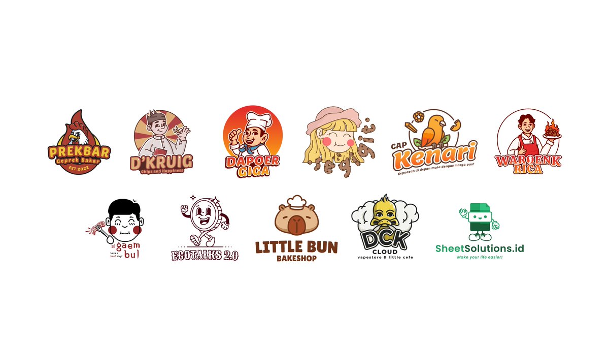 kaktuskiyoot's tweet image. Halo!🙌

Jasa desain logo untuk bulan November-Desember sudah buka lagi nih dan harga masih sama mulai 100rb-an yaa!

Portofolio logo lainnya ada di bawah ya!✨

Sementara terbuka untuk 10 slot dulu ya! 

#zonauang #desainlogo #logodesign