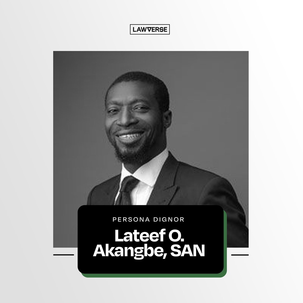 LawverseM's tweet image. Our Dignified Person Of The Week.