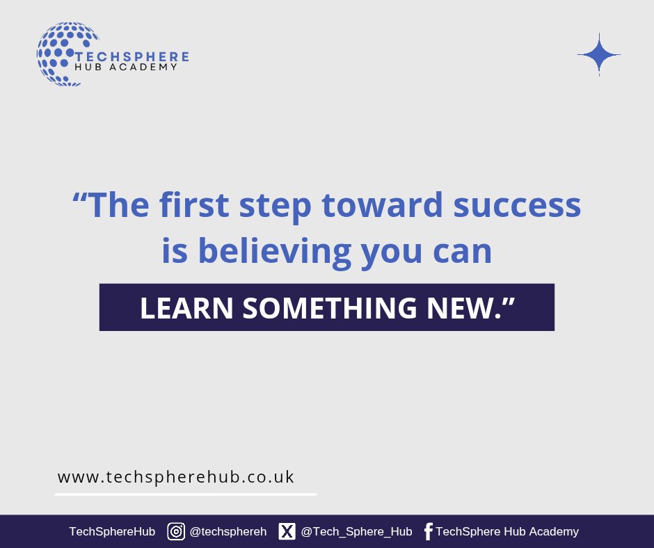 Tech_Sphere_hub's tweet photo. Learn something new this week! 

Happy New Week!

##HappyNewWeek #KeepLearning #TechSphereHub https://t.co/H9YpTlwtRm