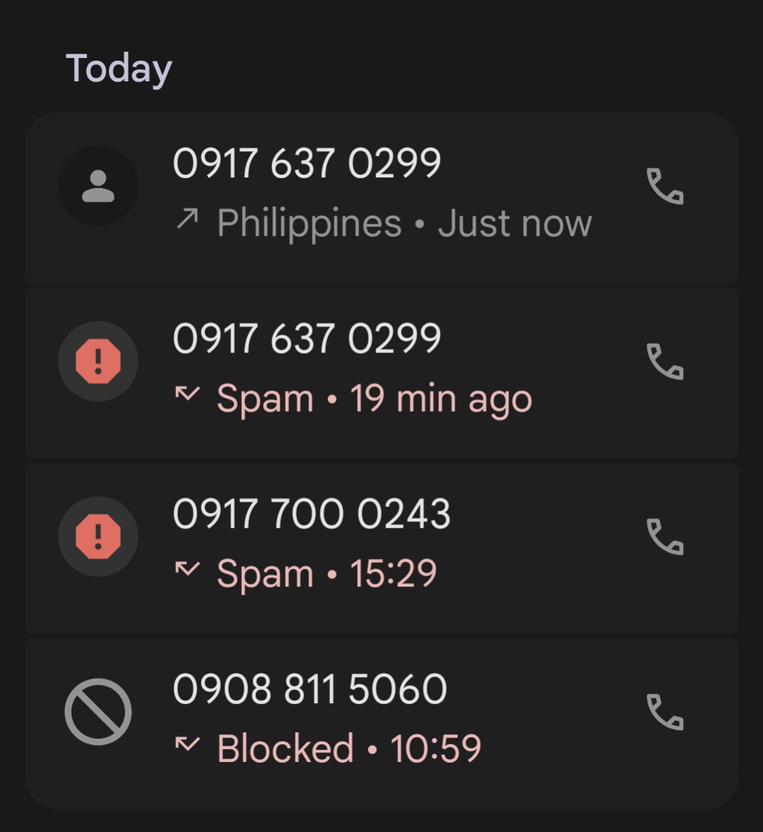 earldaniel's tweet photo. @Metrobank keeps spamming calls https://t.co/HxZcNui8MW