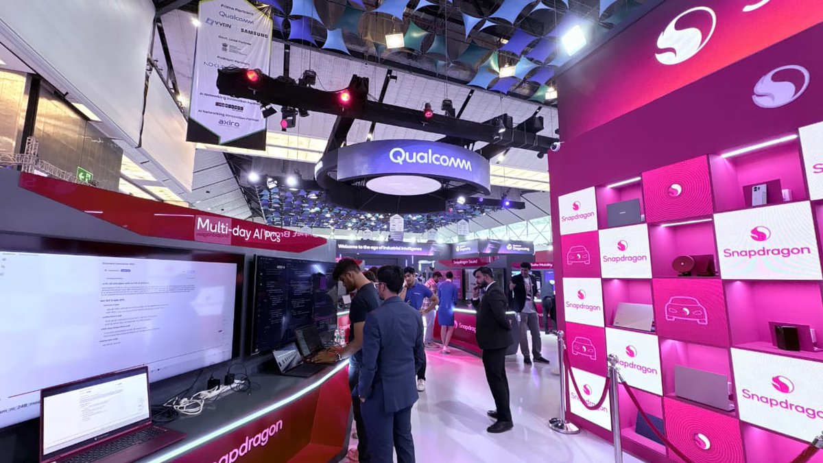 CodeMateAI's tweet photo. CodeMate® AI was featured live at the Qualcomm booth during #IMC2025.
Our on-device AI, powered by Snapdragon X Series, reflects the future of secure and efficient edge computing. https://t.co/Fpx9963zWk