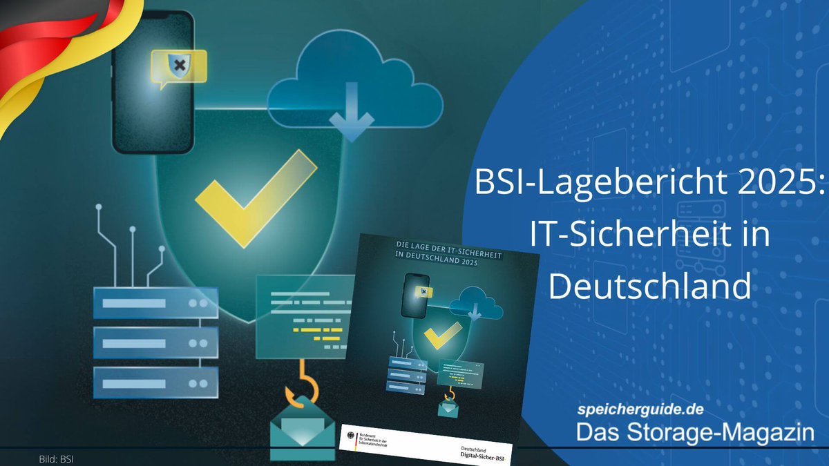 🔎 119 neue Schwachstellen pro Tag, 80% der Ransomware-Opfer KMU: Der <a href="/BSI_Bund/">BSI</a> Lagebericht 2025 sieht 🇩🇪 weiter in einer angespannten Cyberlage. Politik reagiert – doch die Resilienz wächst langsamer als die Bedrohung.
👉speicherguide.de/management/cyb…