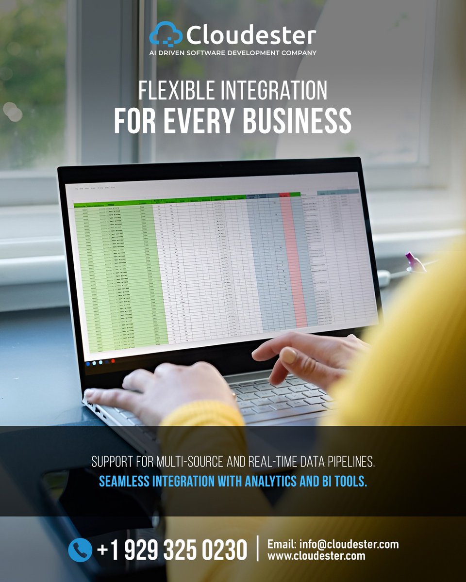 cloudester's tweet image. Massive data growth will not wait. Build a data warehouse that scales with you. 

@Cloudester makes it simple.

cloudester.com
info@cloudester.com
+1 929 325 0230

#dataengineering #analytics #dataops