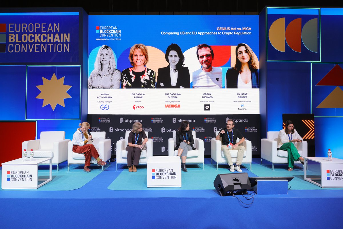 GENIUS ActとMiCAについてのEuropean Blockchain Conventionでのパネル討論