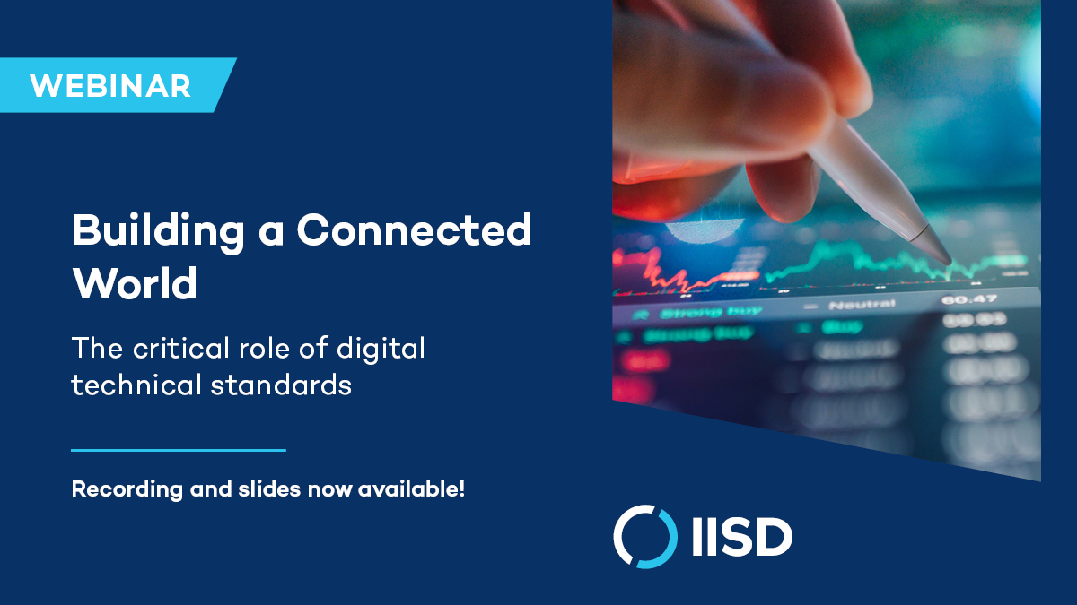 IISD_ELP's tweet image. 🚨 #ICYMI The recording &amp;amp; slides from our webinar on how digital technical standards shape the #DigitalEconomy are out now!

Experts @AliceTipping, Craig Atkinson, Dr. Hanane Becha &amp;amp; @parokkil shared insights on what these are, how they’re developed &amp;amp; why they matter.

[1/2]