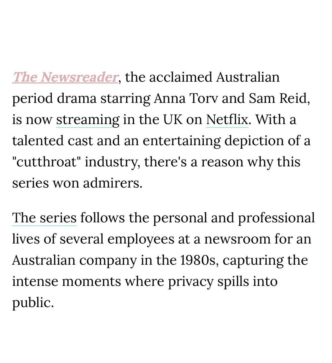 streidupdates's tweet image. #TheNewsreader is now streaming on @NetflixUK!