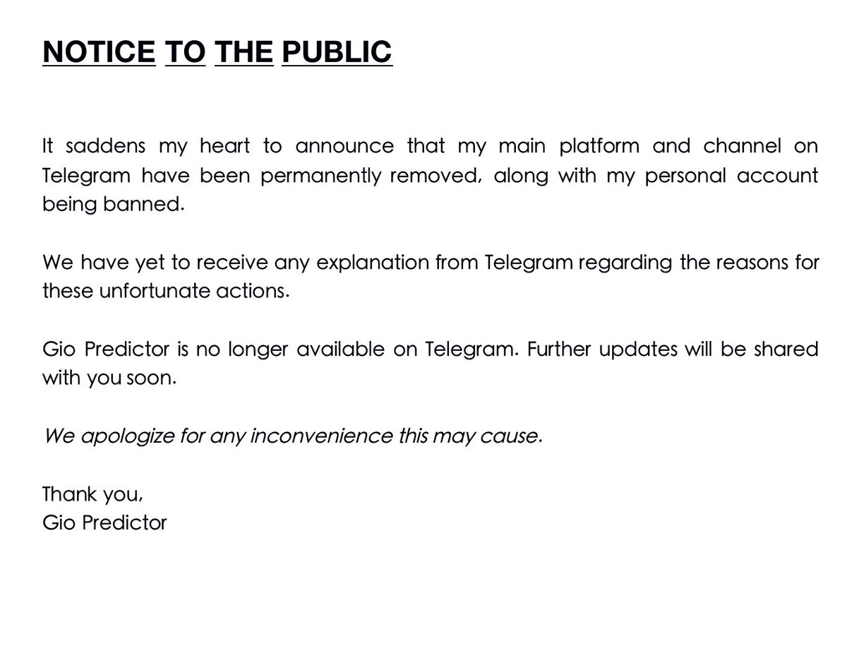 GioPredictor's tweet image. I’m unemployed now!