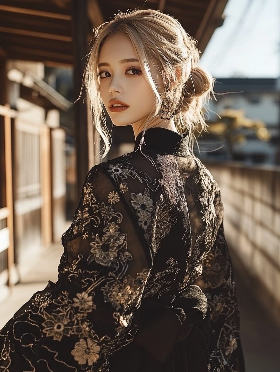 🖤🌸🤍
#AIアート #Midjourney