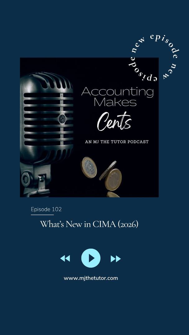 mjthetutor's tweet image. #latestepisode   on the #podcast Listen on #Spotify ift.tt/UFqALS0 #accountingmakescents MJ the tutor talks about some of what&apos;s new on the #CIMA syllabus this coming 2026. #ocs #mcs #scs #operational #management #strategic