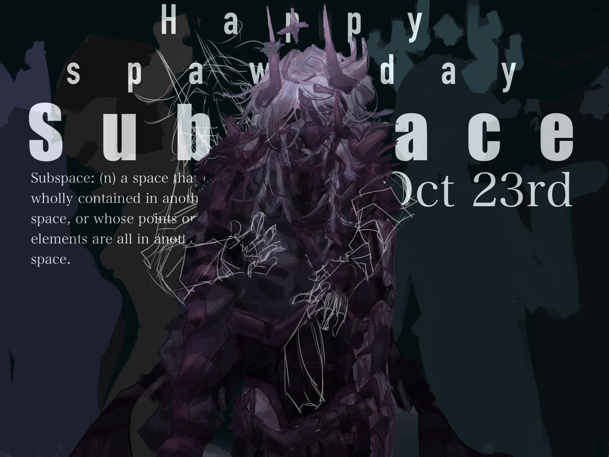 plumfu1's tweet image. Drew this for subfart’s spawnday. I thought I was cooking but it’s so aghhhhh now. #subspace #phighting