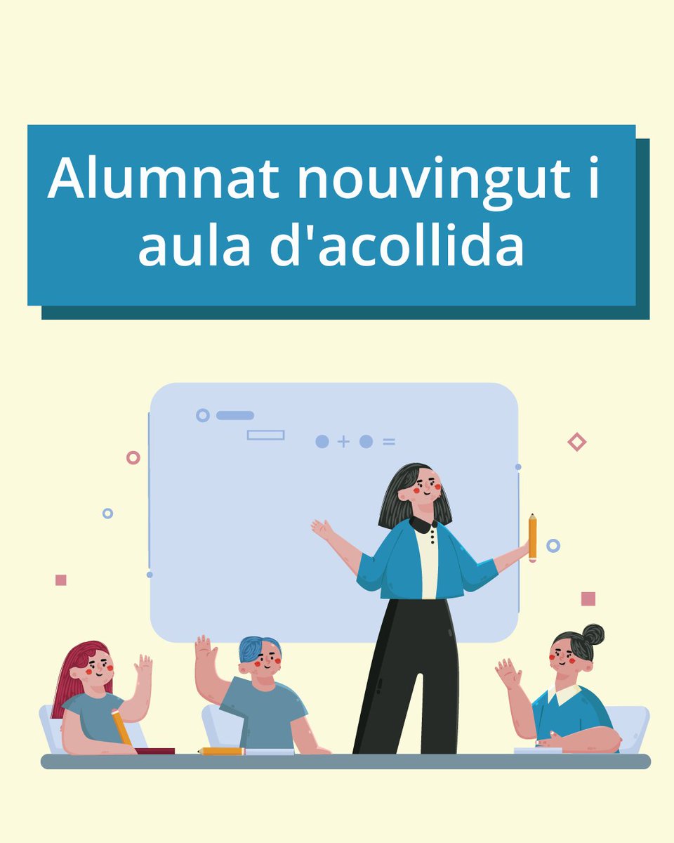 Recursos, orientacions i informació per treballar amb alumnat nouvingut i per reforçar les aules d’acollida. Tot el material el trobareu disponible al següent enllaç 👇

🔗 xtec.gencat.cat/ca/projectes/a…

#AlsCentres